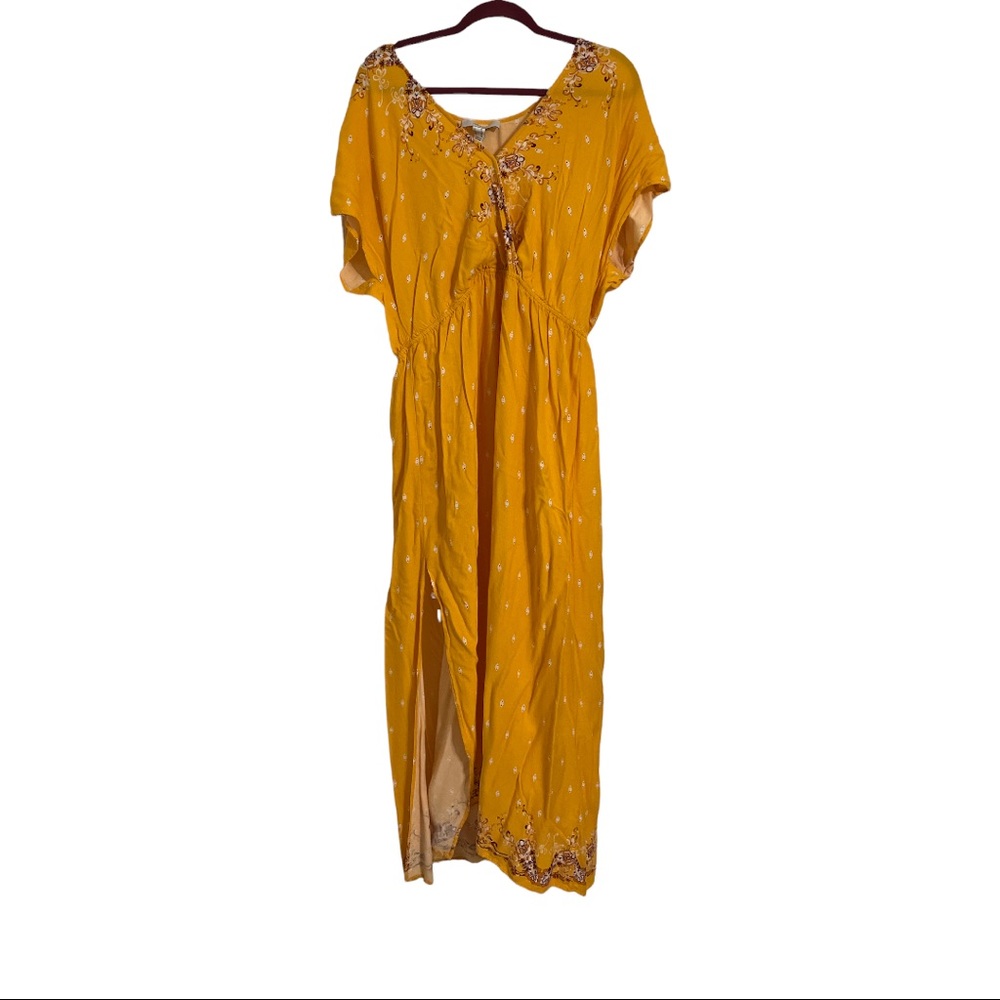 Yellow Boho Dress